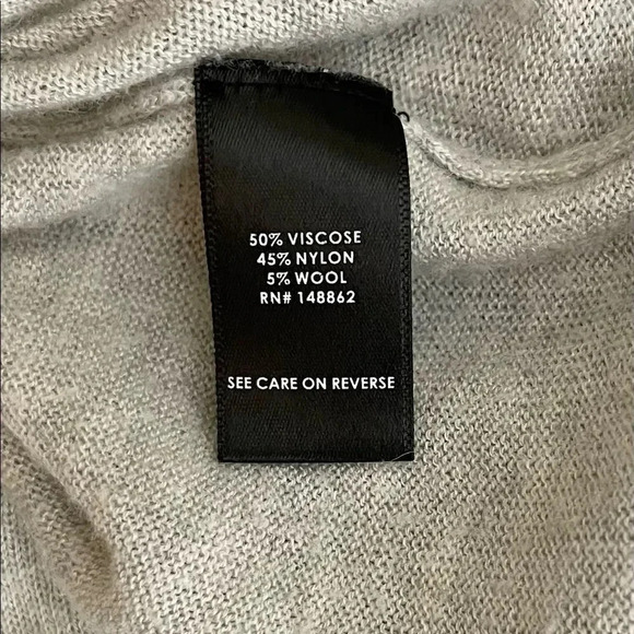 Torrid | V Neck Sweater High Low Hem Long Sleeve Wool Blend Gray - Picture 8 of 10